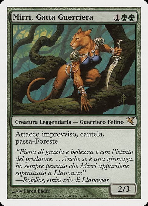 Mirri, Cat Warrior from Salvat 2005 (Rare)