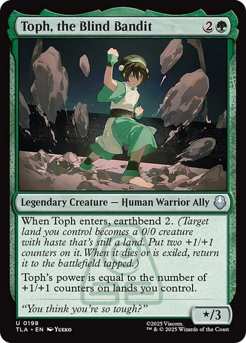 Toph, the Blind Bandit from Avatar: The Last Airbender (Uncommon)