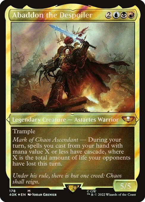 Abaddon the Despoiler from Warhammer 40,000 Commander (Mythic)