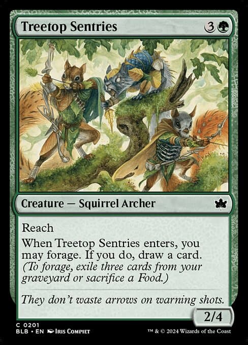 Treetop Sentries from Bloomburrow (Common)