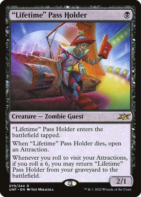 "Lifetime" Pass Holder from Unfinity (Rare)