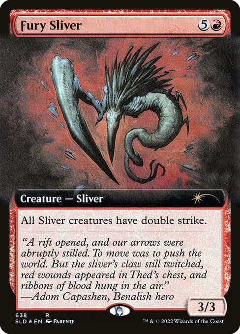 Fury Sliver from Secret Lair Drop (Rare)