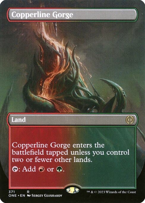 Copperline Gorge from Phyrexia: All Will Be One (Rare)