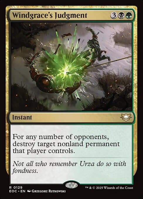 Windgrace's Judgment from Edge of Eternities Commander (Rare)