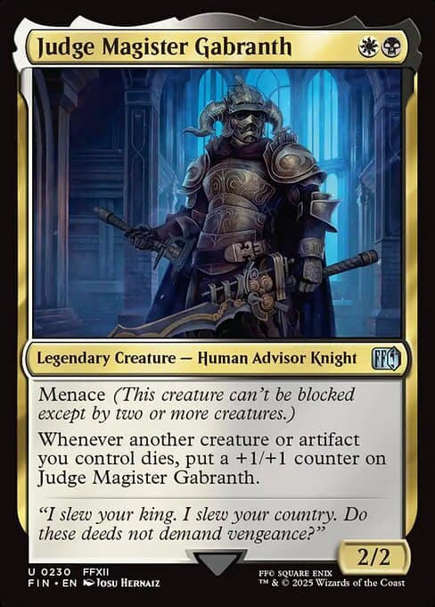 Judge Magister Gabranth (Uncommon)