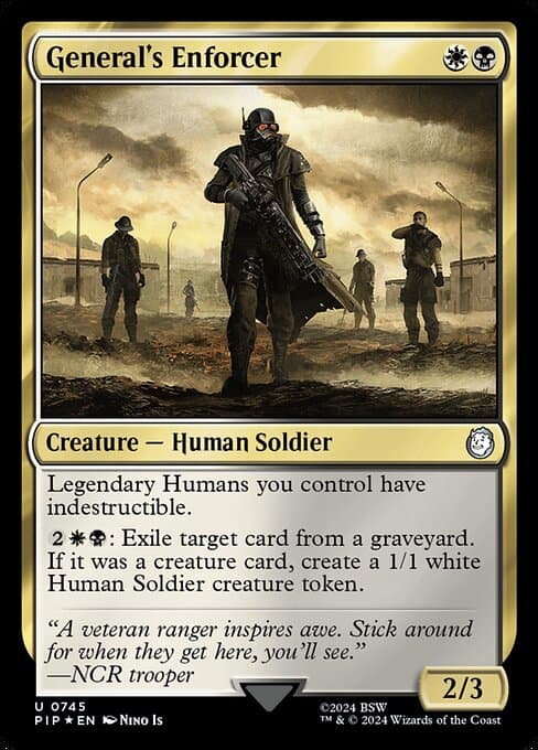 General's Enforcer from Fallout (Uncommon)