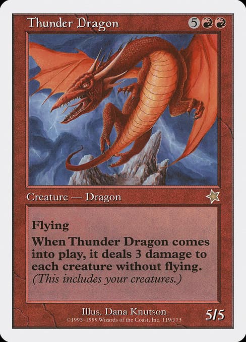 Thunder Dragon from Starter 1999 (Rare)