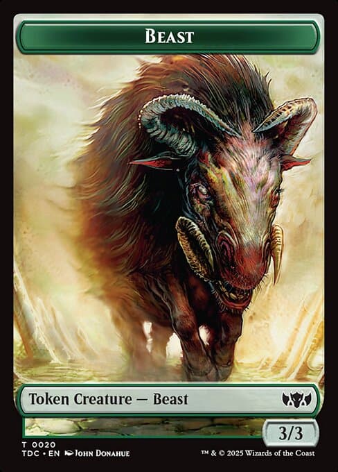 Beast from Tarkir: Dragonstorm Commander Tokens (Common)