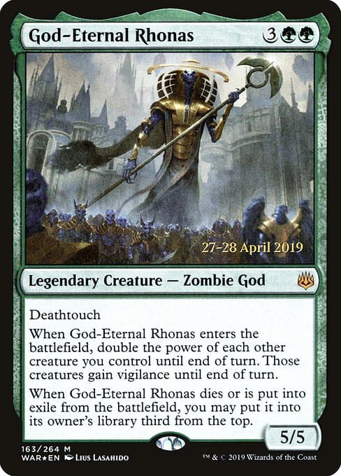 God-Eternal Rhonas from War of the Spark Promos (Mythic)