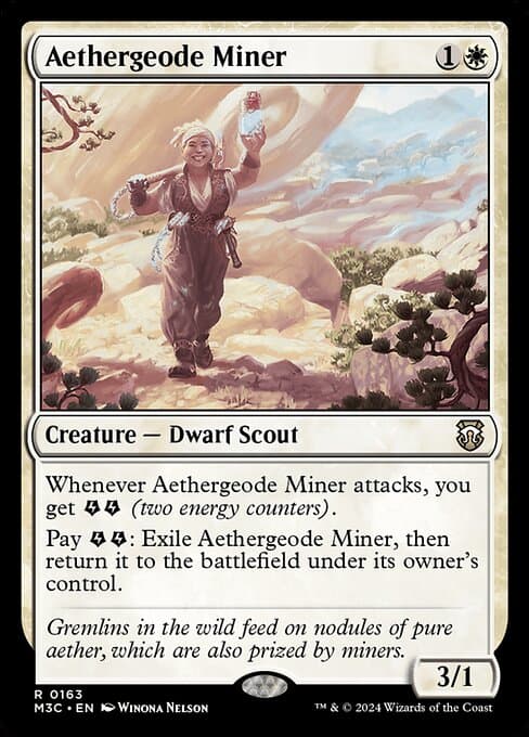 Aethergeode Miner from Modern Horizons 3 Commander (Rare)