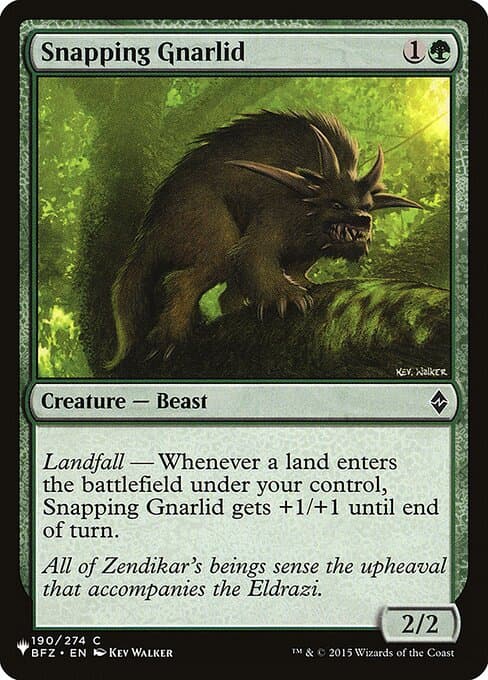 Snapping Gnarlid from The List (Common)