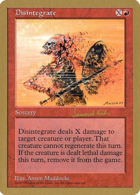Disintegrate from World Championship Decks 1997 (Common)