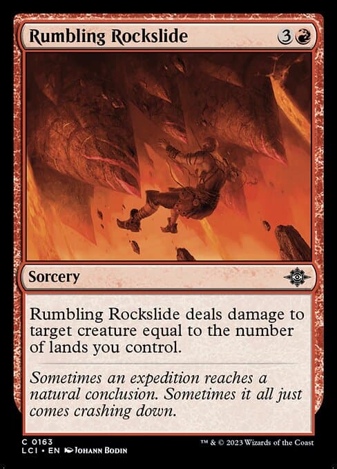 Rumbling Rockslide from The Lost Caverns of Ixalan (Common)