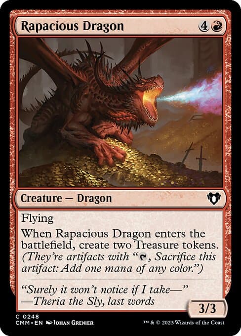 Rapacious Dragon from Commander Masters (Common)