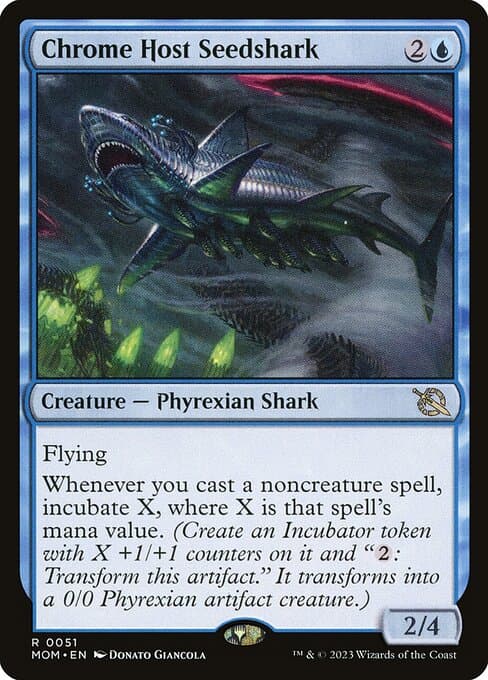 Chrome Host Seedshark from March of the Machine (Rare)
