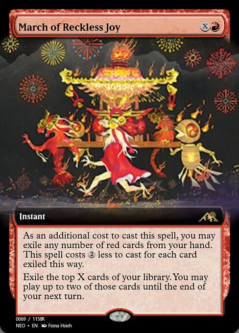 March of Reckless Joy from Magic Online Promos (Rare)