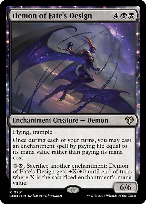 Demon of Fate's Design from Commander Masters (Rare)