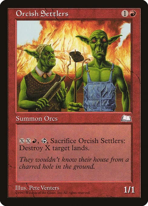 Orcish Settlers from Weatherlight (Uncommon)