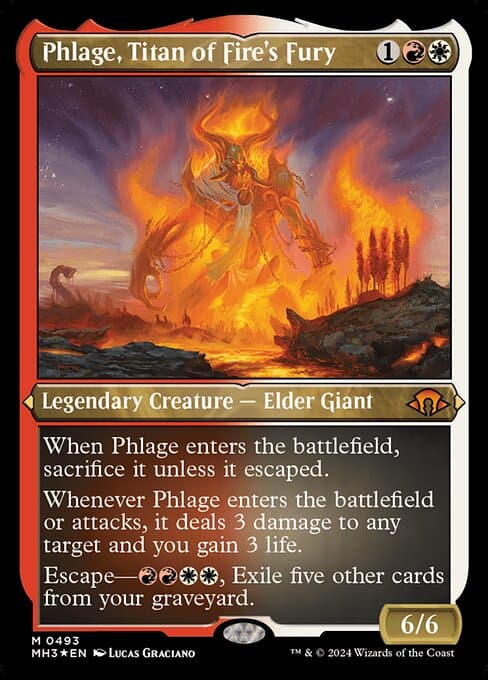 Phlage, Titan of Fire's Fury from Modern Horizons 3 (Mythic)