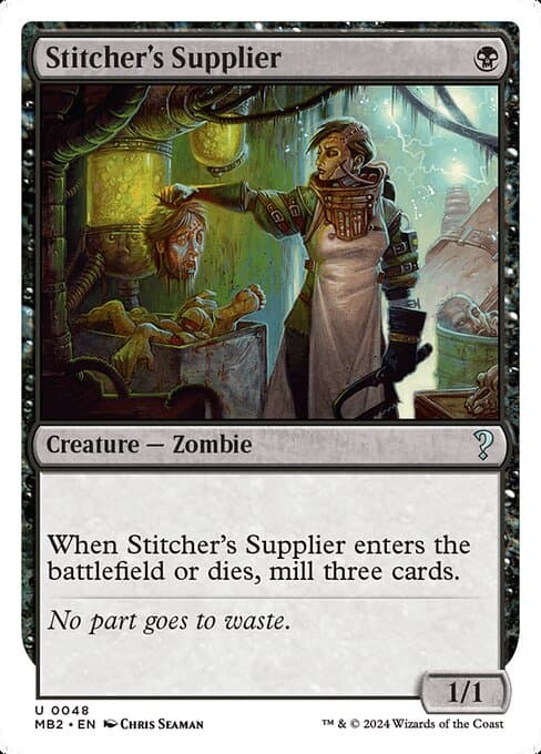 Stitcher's Supplier from Mystery Booster 2 (Uncommon)