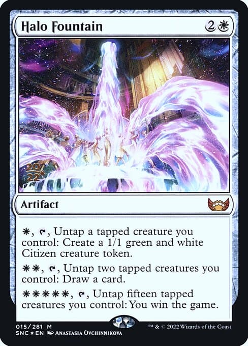 Halo Fountain from Streets of New Capenna Promos (Mythic)