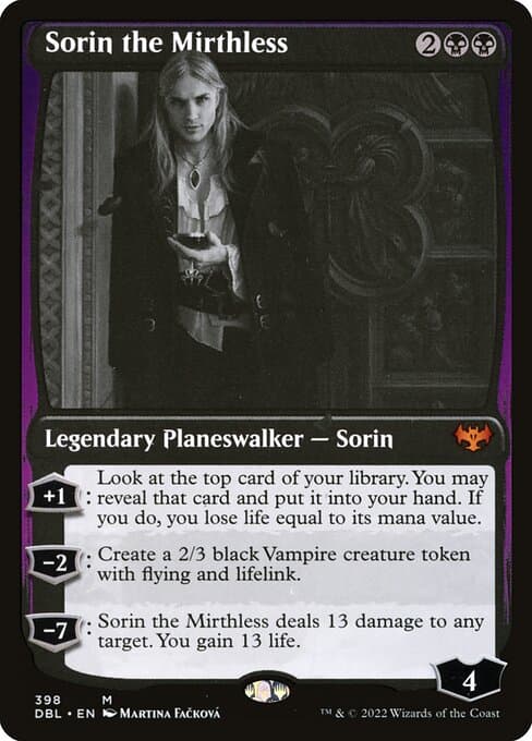 Sorin the Mirthless from Innistrad: Double Feature (Mythic)