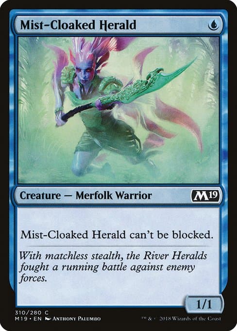 Mist-Cloaked Herald from Core Set 2019 (Common)
