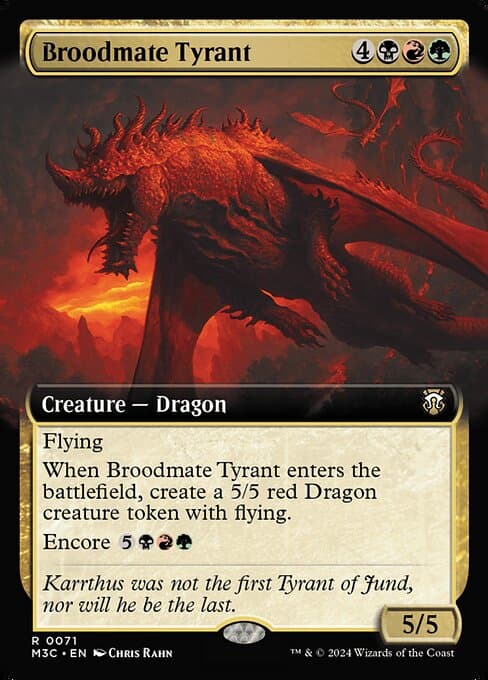 Broodmate Tyrant from Modern Horizons 3 Commander (Rare)