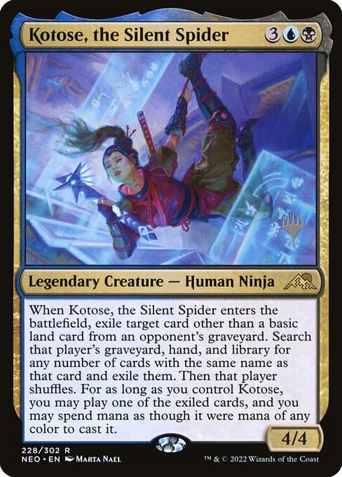 Kotose, the Silent Spider from Kamigawa: Neon Dynasty Promos (Rare)