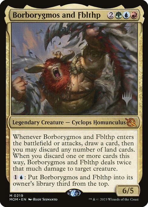 Borborygmos and Fblthp from March of the Machine Promos (Mythic)