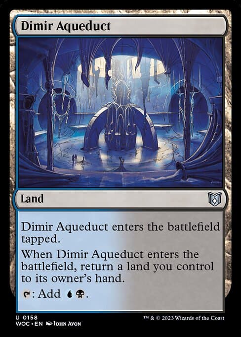 Dimir Aqueduct from Wilds of Eldraine Commander (Uncommon)