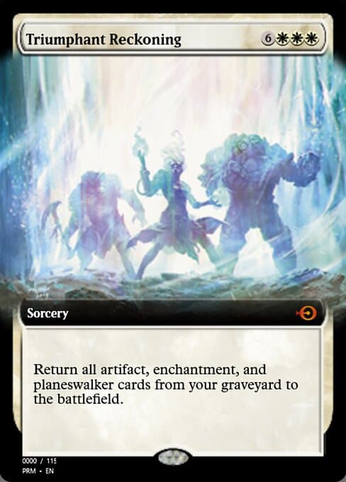 Triumphant Reckoning from Magic Online Promos (Mythic)