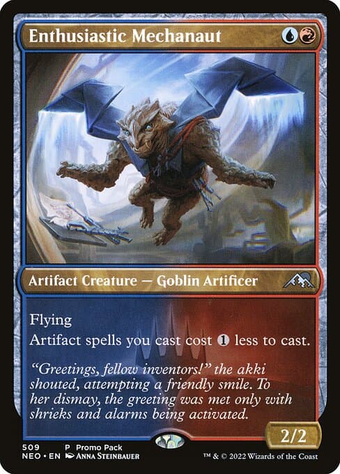 Enthusiastic Mechanaut from Kamigawa: Neon Dynasty (Uncommon)