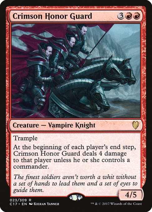 Crimson Honor Guard from Commander 2017 (Rare)
