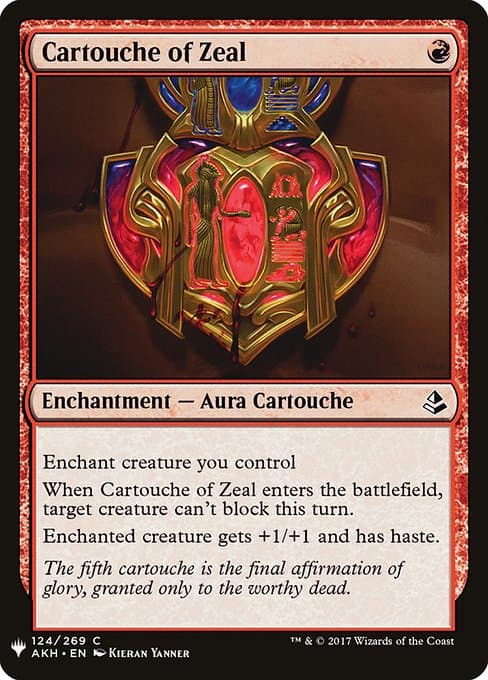 Cartouche of Zeal from The List (Common)