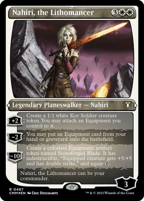 Nahiri, the Lithomancer from Commander Masters (Rare)