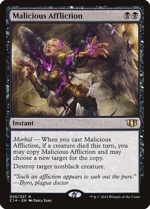 Malicious Affliction from Commander 2014 (Rare)
