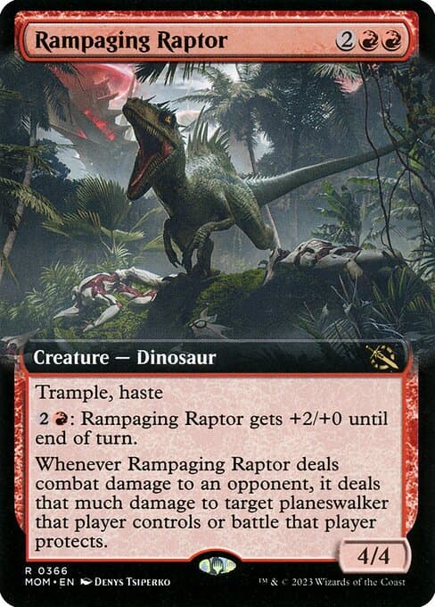Rampaging Raptor from March of the Machine (Rare)