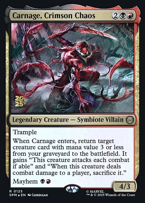 Carnage, Crimson Chaos (Rare)