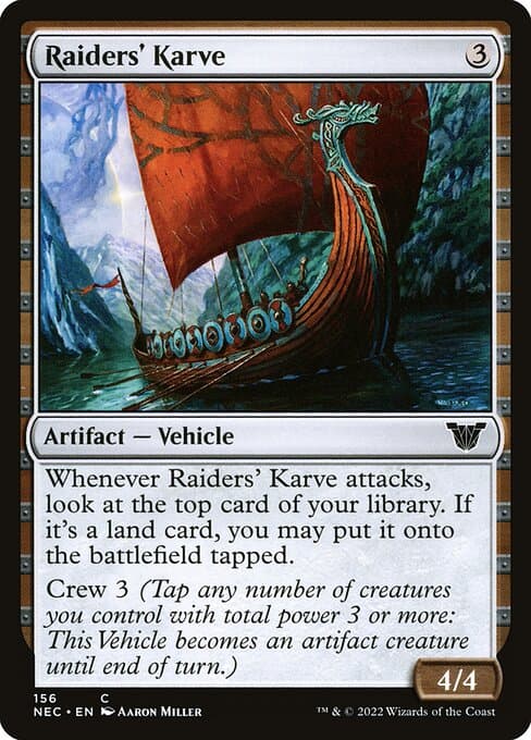 Raiders' Karve from Neon Dynasty Commander (Common)