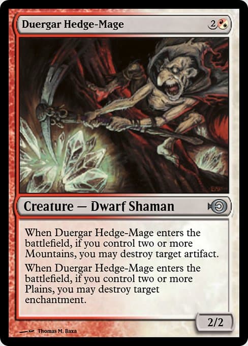 Duergar Hedge-Mage from Magic Online Promos (Uncommon)