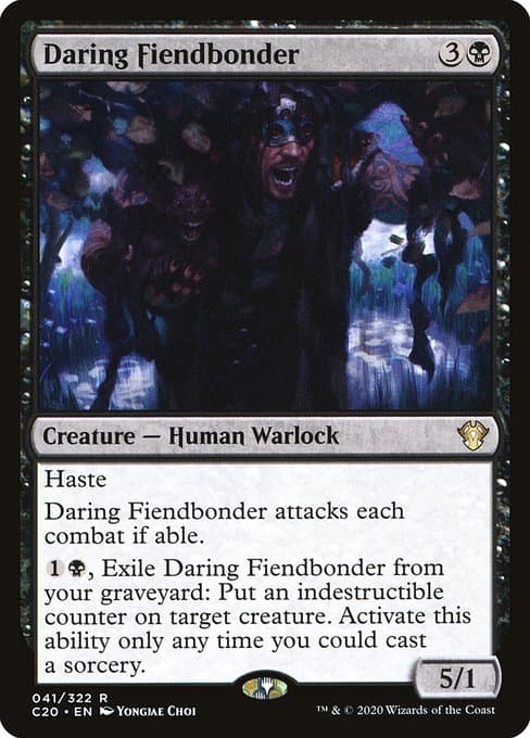 Daring Fiendbonder from Commander 2020 (Rare)