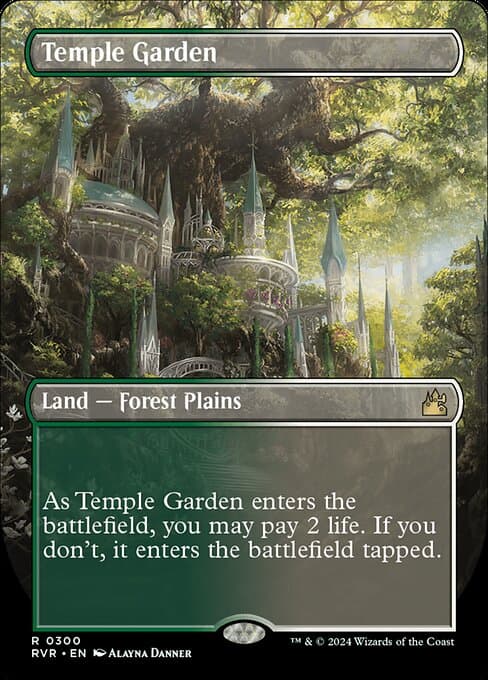 Temple Garden from Ravnica Remastered (Rare)