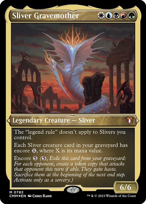 Sliver Gravemother from Commander Masters (Mythic)