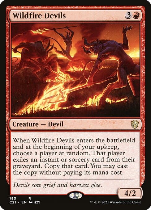 Wildfire Devils from Commander 2021 (Rare)