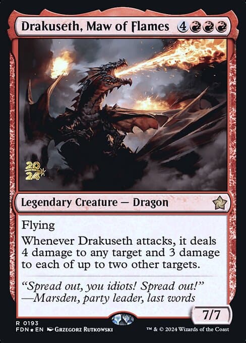 Drakuseth, Maw of Flames from Foundations Promos (Rare)