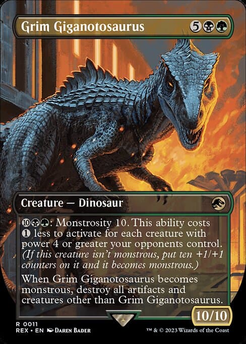 Grim Giganotosaurus (Rare)