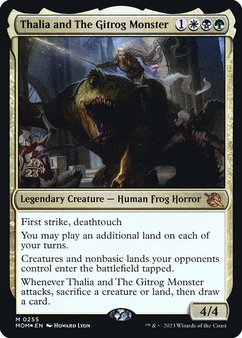 Thalia and The Gitrog Monster from March of the Machine Promos (Mythic)