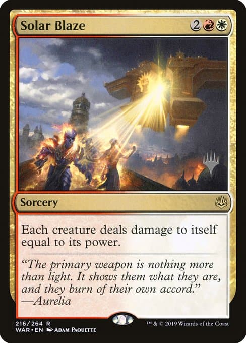 Solar Blaze from War of the Spark Promos (Rare)