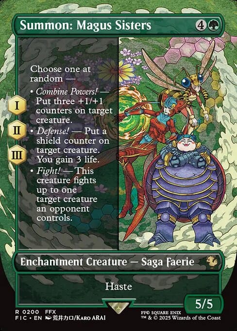 Summon: Magus Sisters from Final Fantasy Commander (Rare)